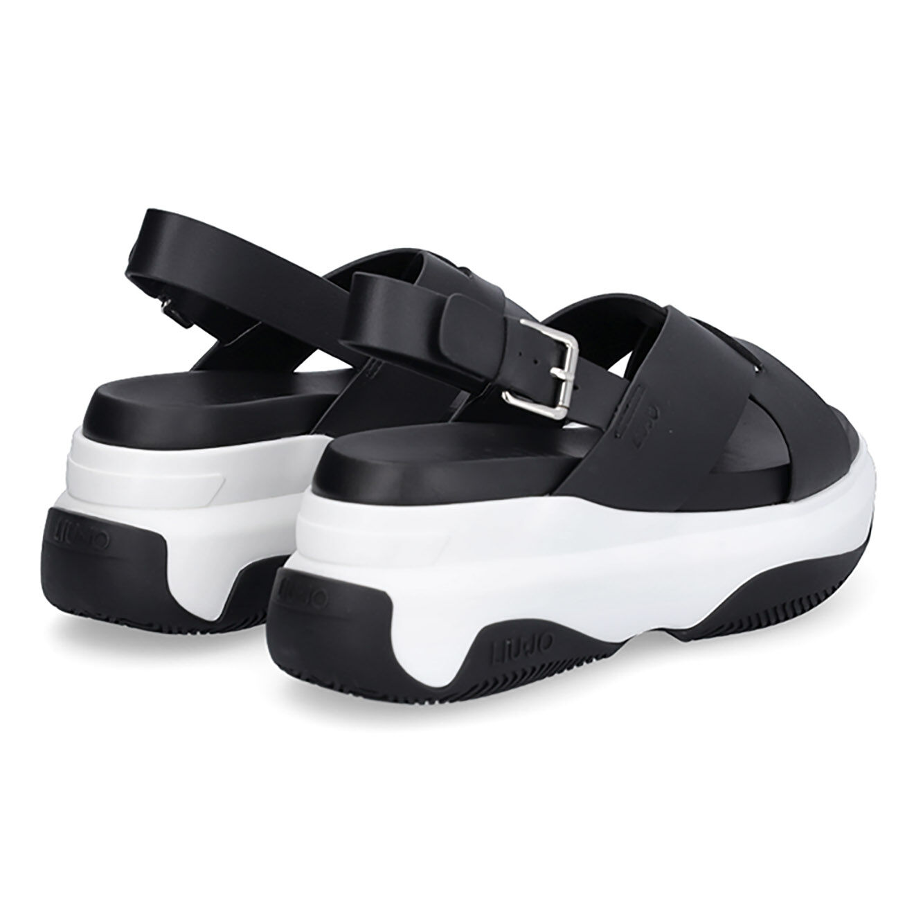 Liu-Jo Sandales plateforme June noir/blanc