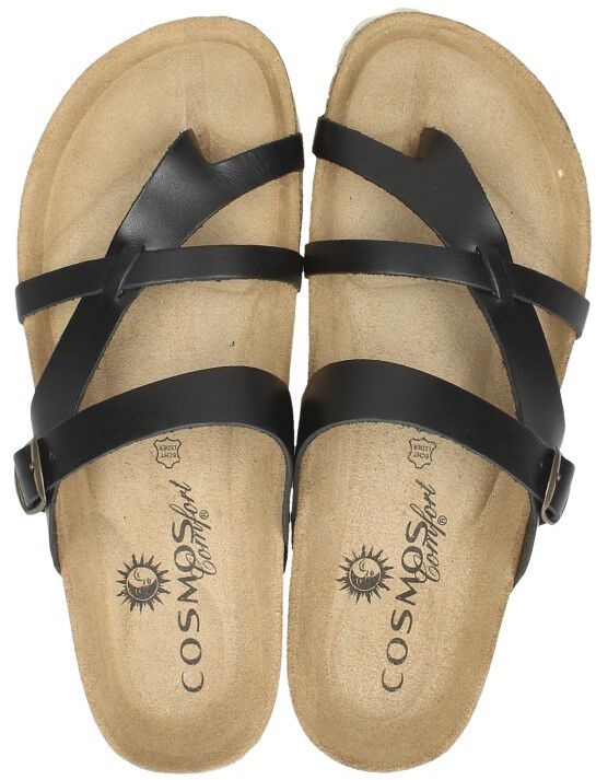 Cosmos Teenslippers zwart