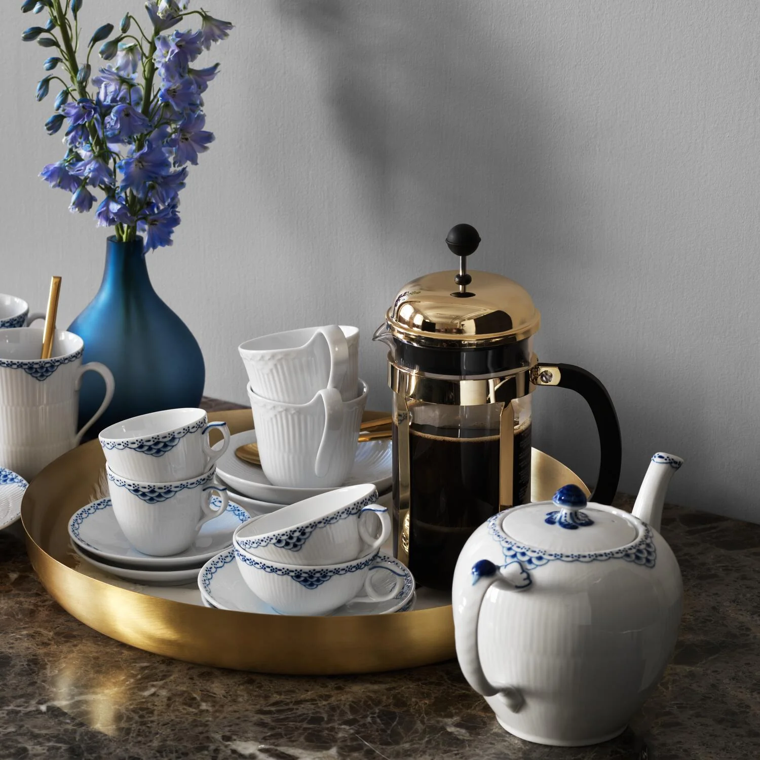 Royal Copenhagen  Prinsesse tekande m/ låg - 100 cl.