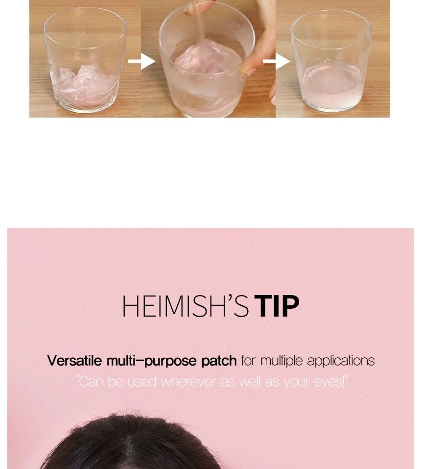 heimish - Bulgaarse rozenwater hydrogel ooglap