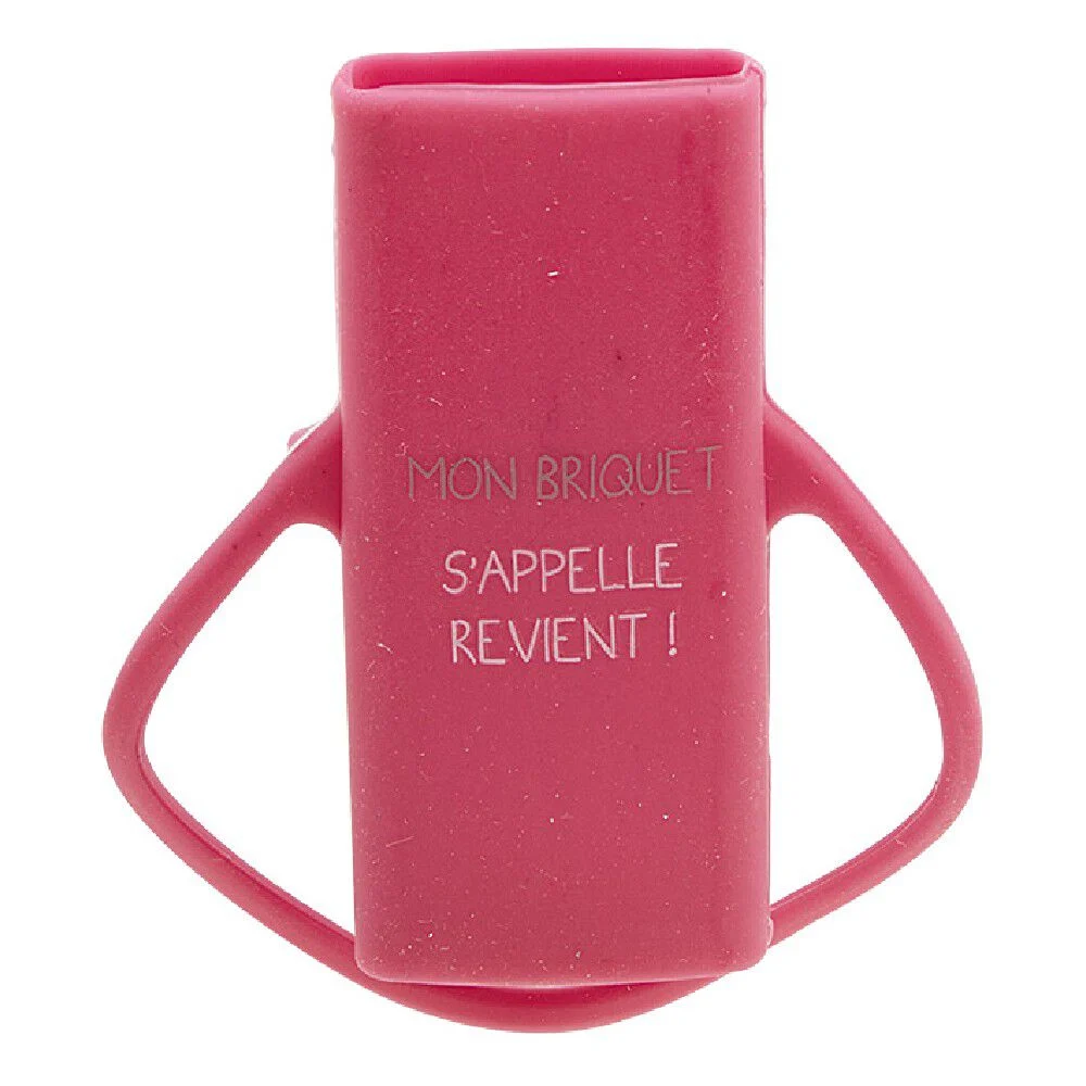Étui à briquet en silicone design message