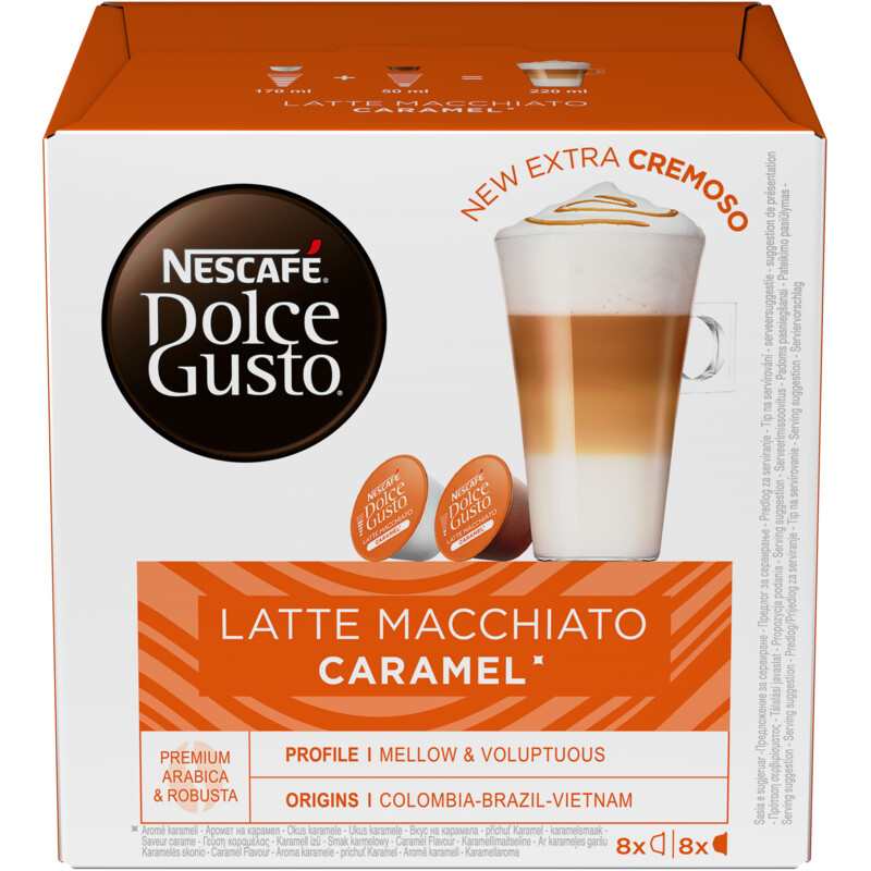 Nescafé Dolce Gusto Macchiato caramel capsules