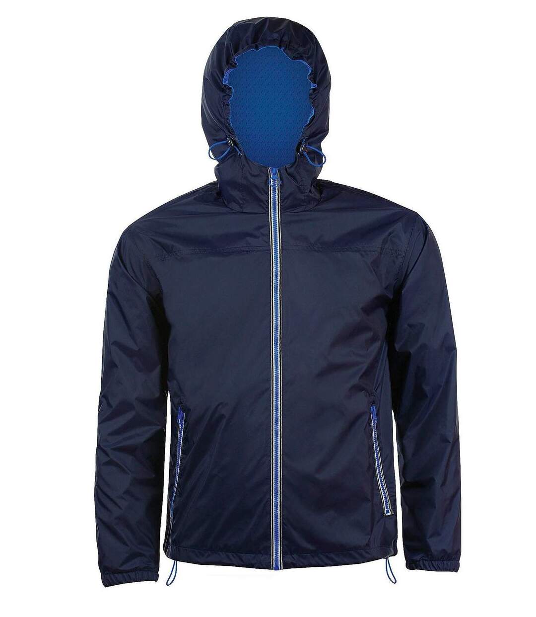 Veste coupe-vent imperméable doublé 01171 - bleu marine - unisexe