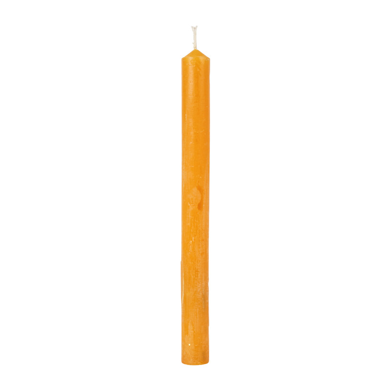 Dinerkaars rustiek - mosterdgeel - ø2x24 cm