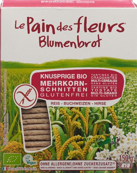 LE PAIN DES FLEURS Knusprige Schnitten Mehrkorn 150 g