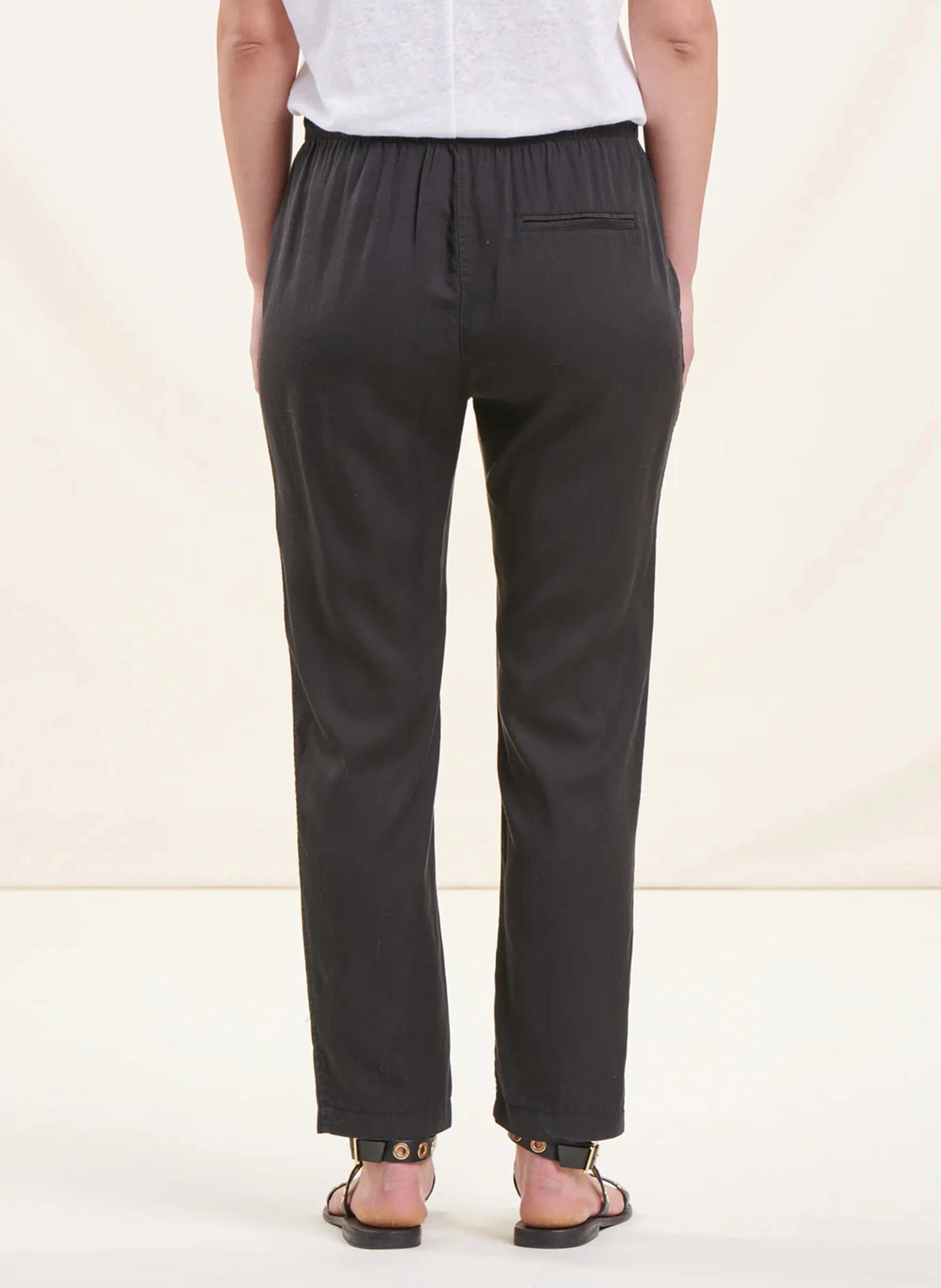 Pantalon droit 7/8ème | Noir