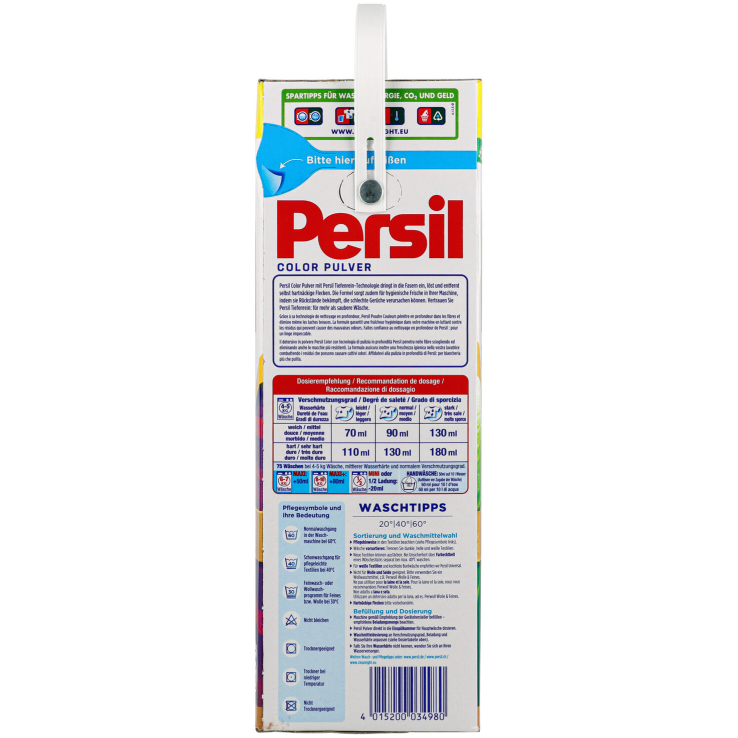 Persil Pulver Color 75 Waschgänge