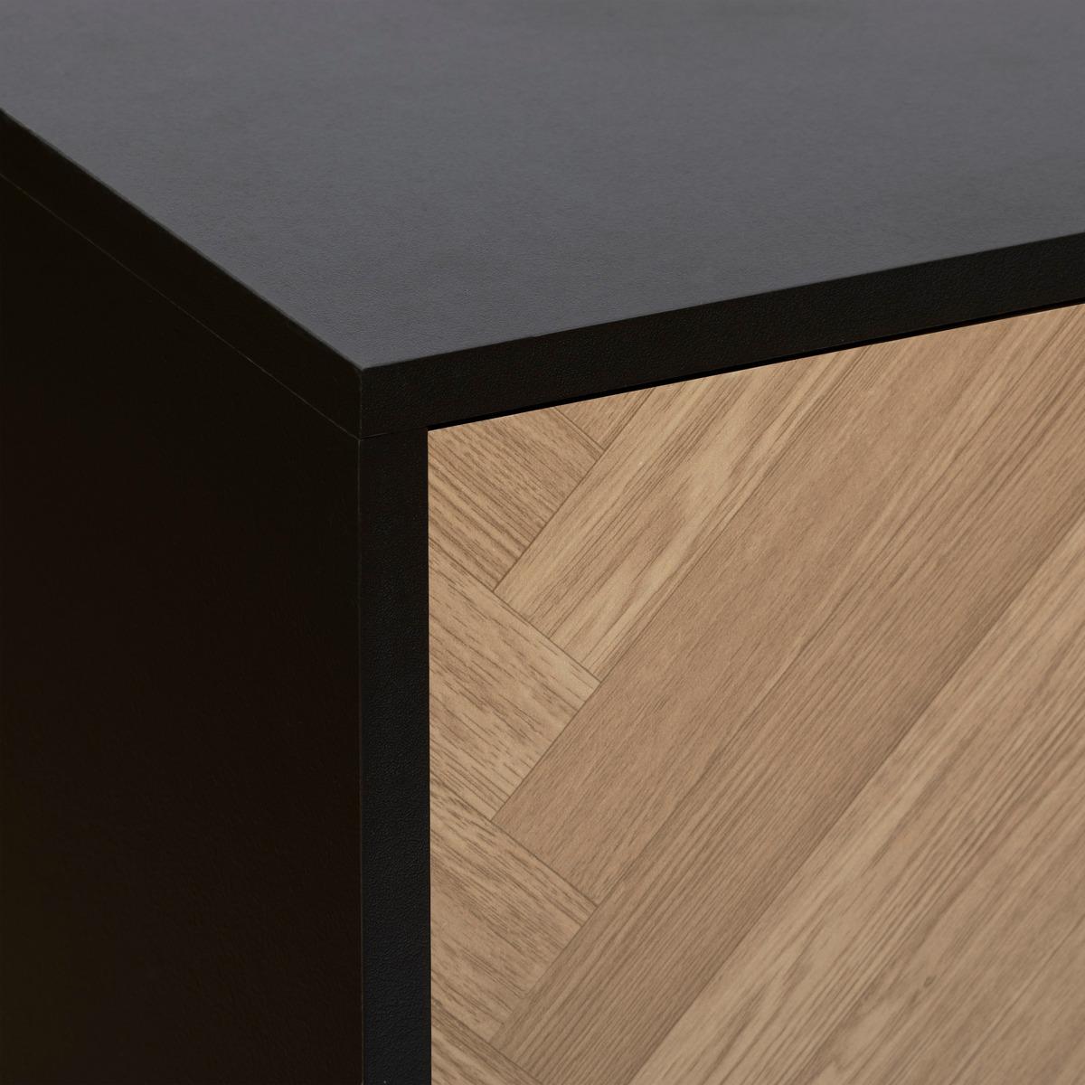 BUFFET CHEVRONS D.160X40X75CM