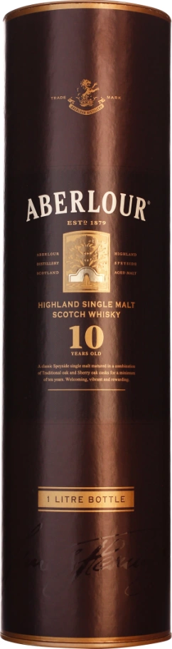 ABERLOUR 10 YEARS SINGLE MALT 1LTR