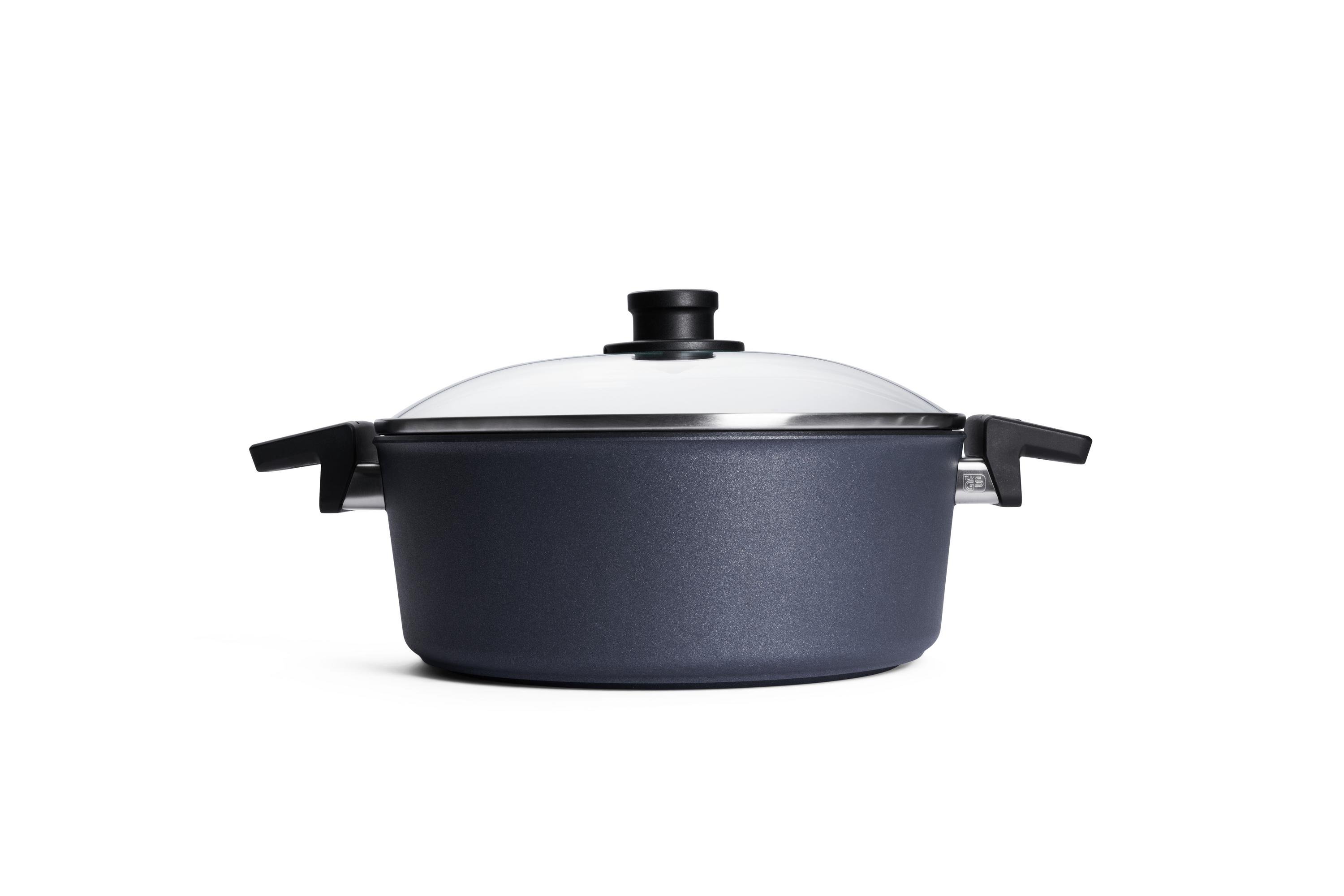 Diamond Lite Guss-Kasserolle-Set mit Glasdeckel, Ø 28 cm - Herdart: Ceran, Gas, Elektro, Halogen von WOLL
