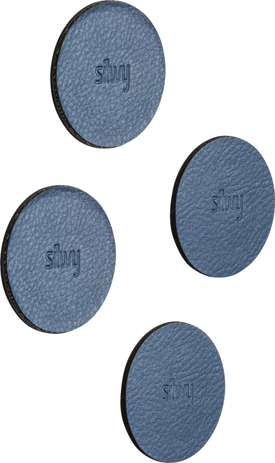 silwy® Magnet-Pads 6,5 cm 4er Set blau