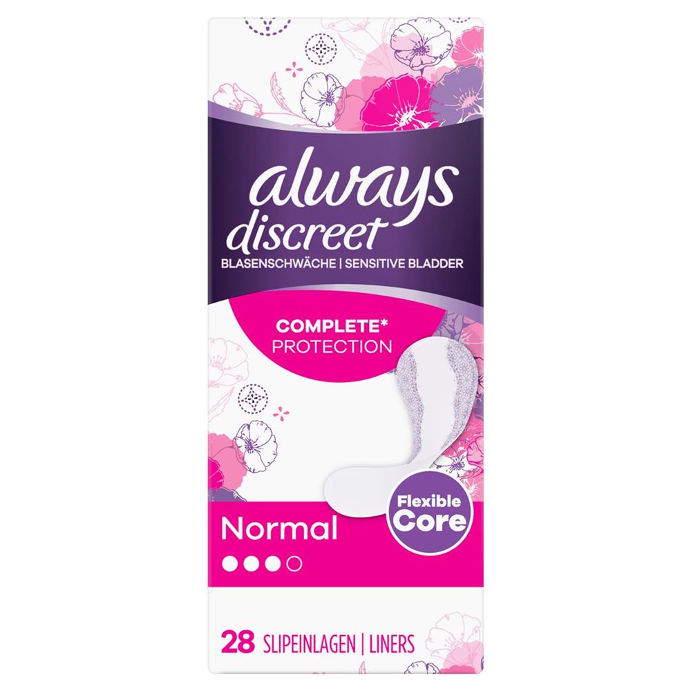 Always Discreet Inkontinenz Slipeinlage Normal 28 Stk