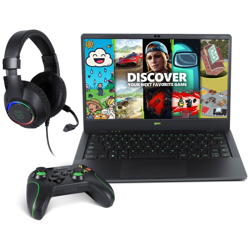 Geobook 14X Laptop, Headset & Controller Bundle – Xbox Game Pass Edition Laptop