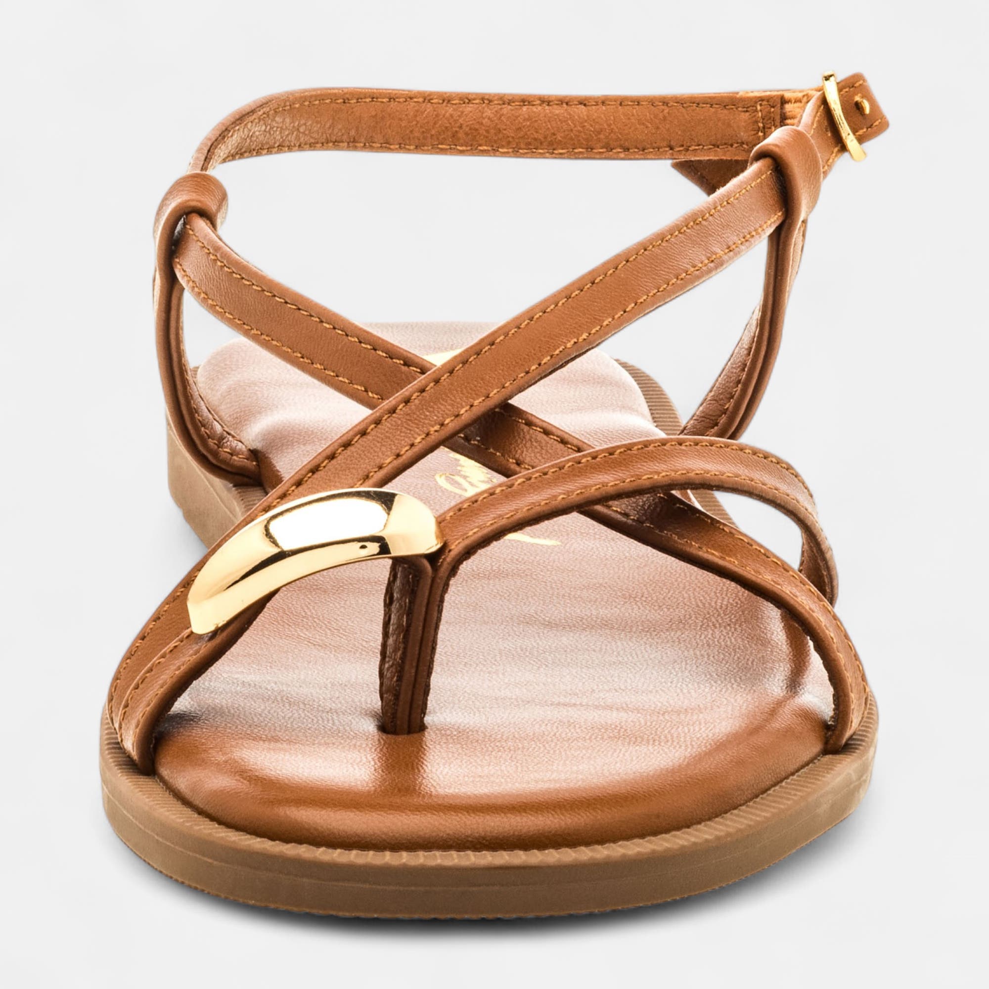 Nu-pieds Femme camel