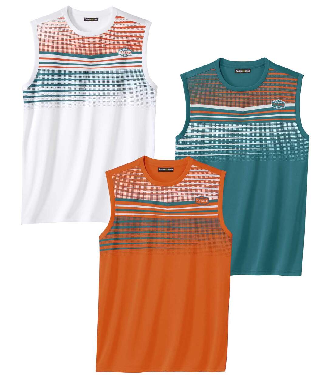 Lot de 3 Tee-Shirts Sans Manches Sport