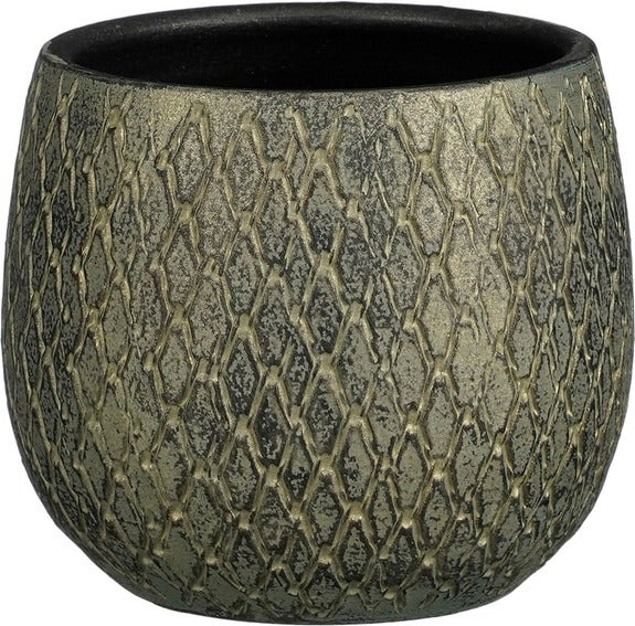 Mica Decorations bloempot Madeira groen D 14 H 14 cm