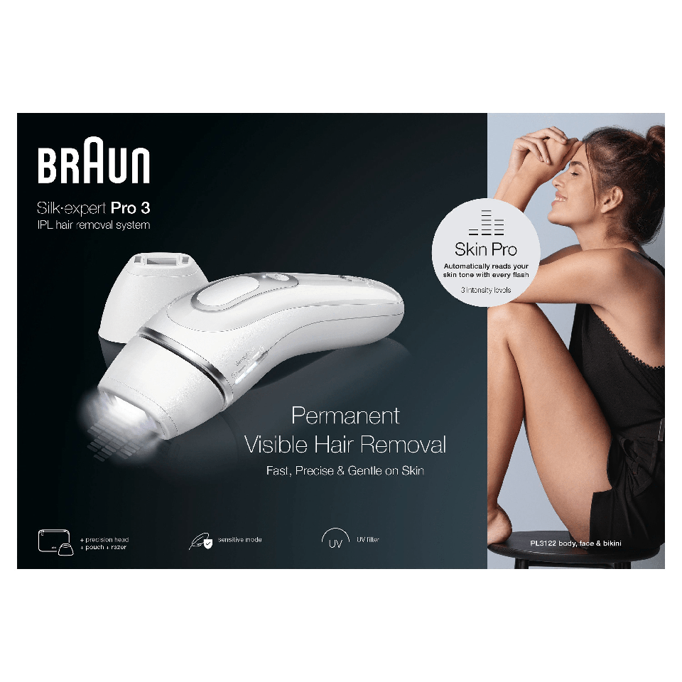 Braun - PL3122 IPL Sølv & Hvid