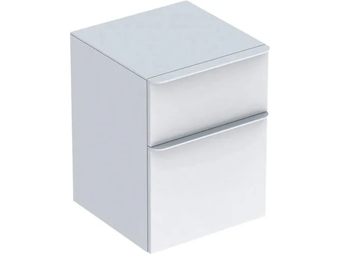 smyle square sideskab 45 hvid/blankpol.