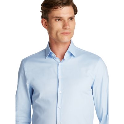Chemise à manches longues homme Mini Structure Slim CALVIN KLEIN