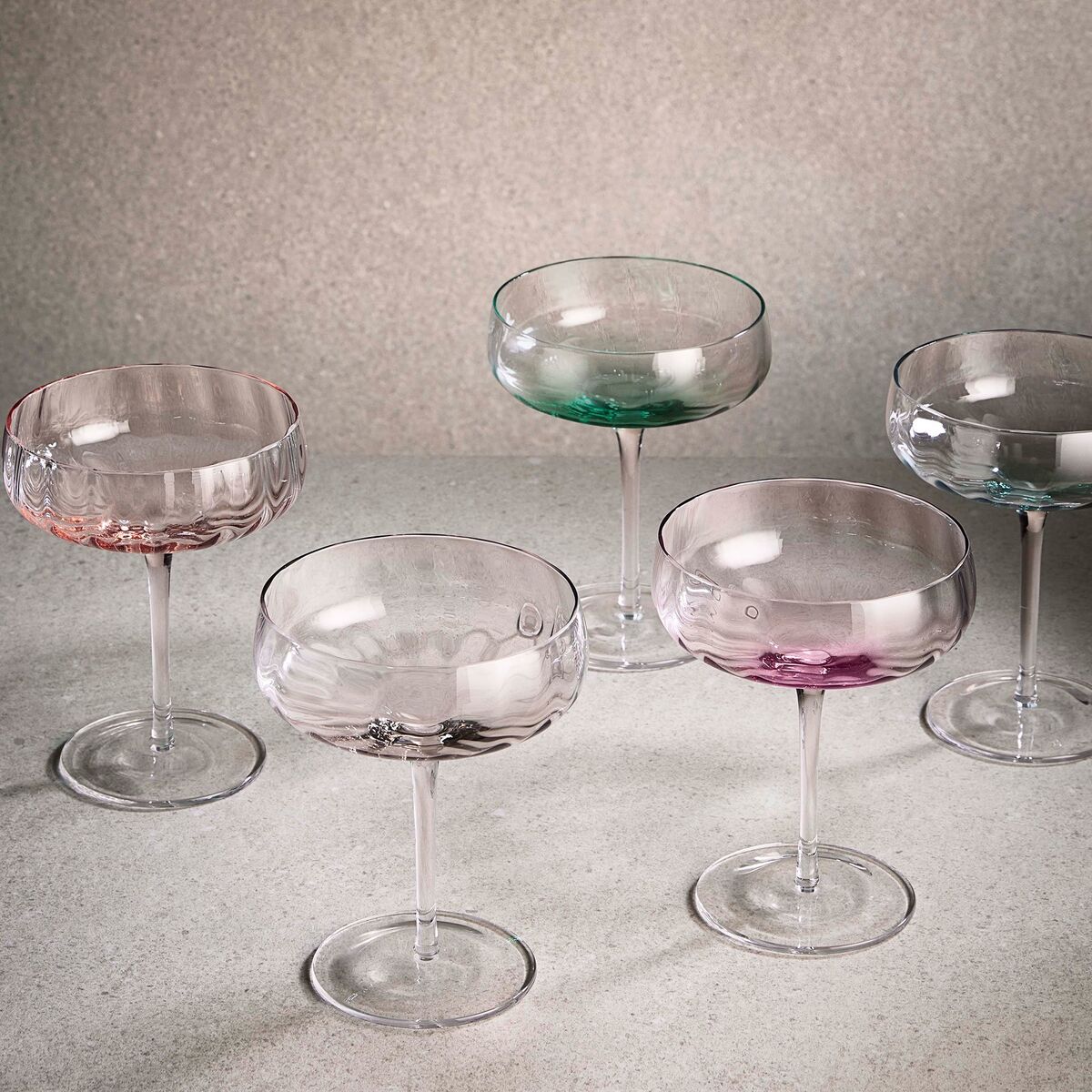 Champagne-/cocktailglass 30 cl, rød