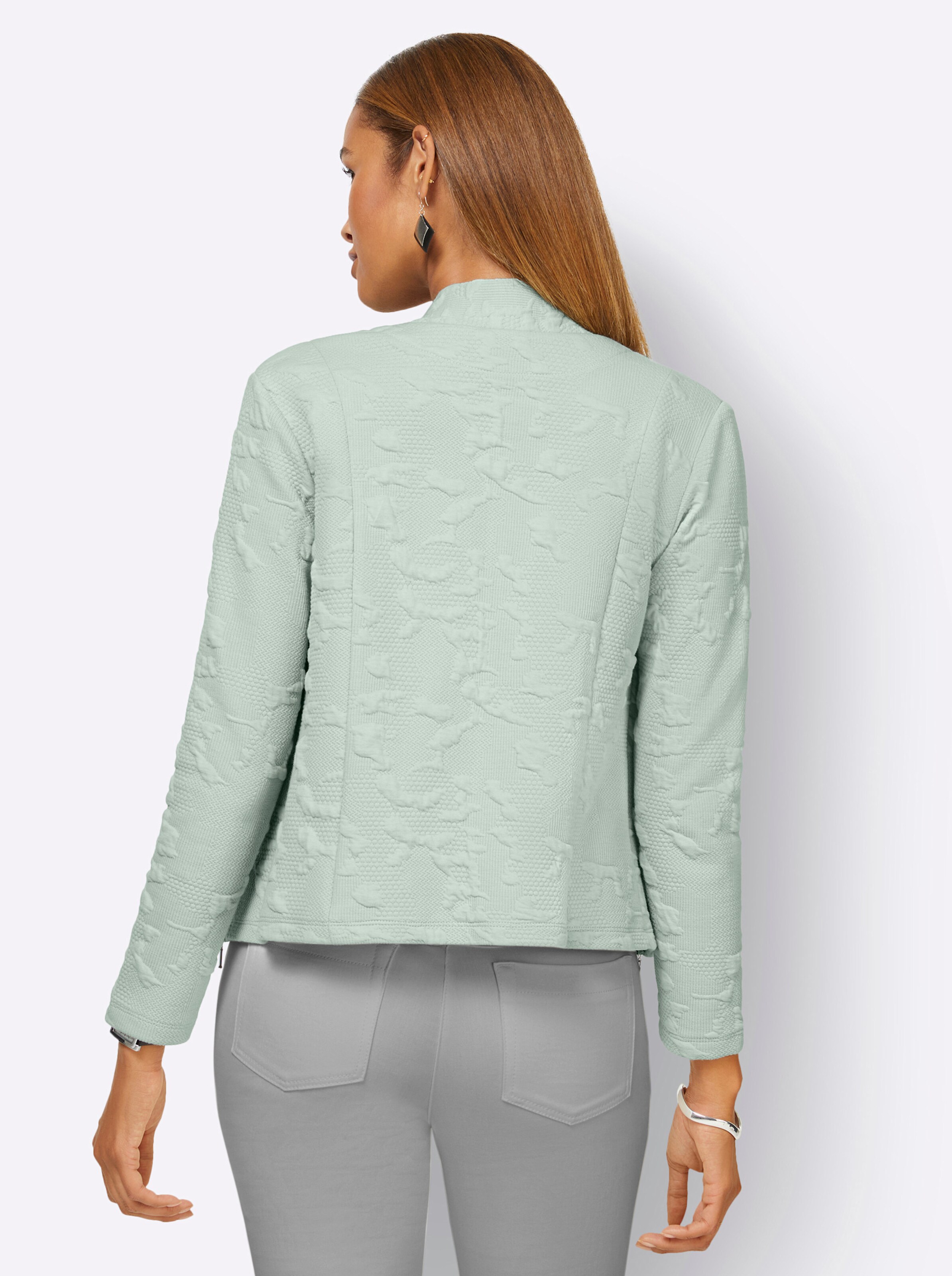 Shirtjacke in kalkmint