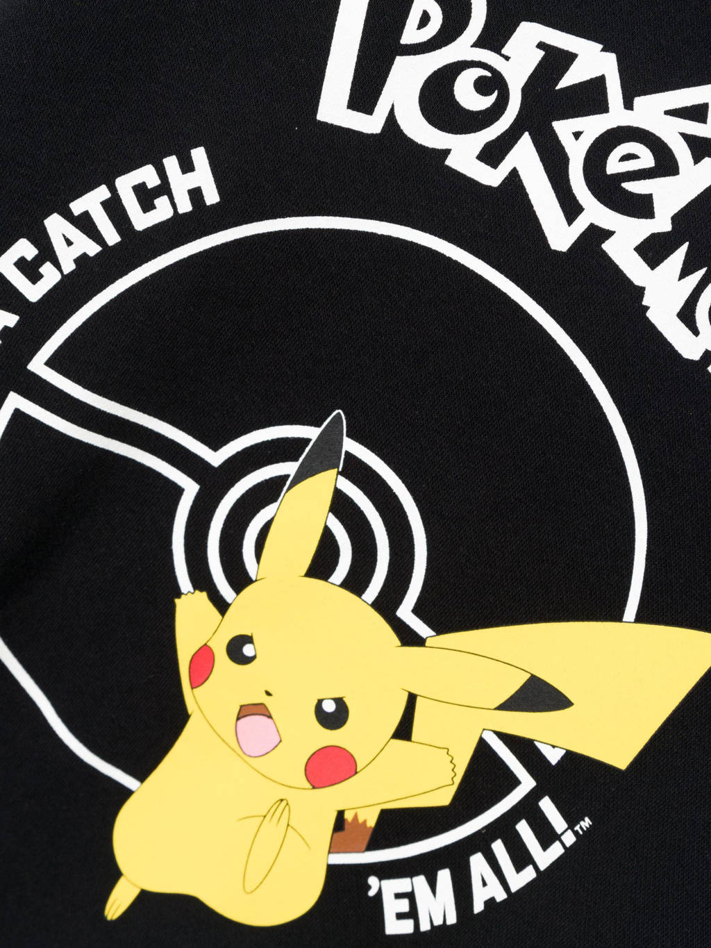 NAME IT Pokemon hoodie NKMNOSCAR met printopdruk zwart