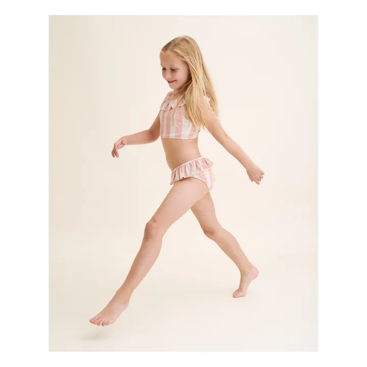 garbo&friends Maillot de Bain Rayé Matières Recyclées | Rose