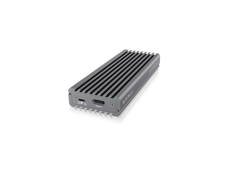 ICY BOX Externes Gehäuse IB-1817M-C31 M.2 NVMe anthrazit Hochwertiges Aluminium-Gehäuse für M.2-Laufwerke