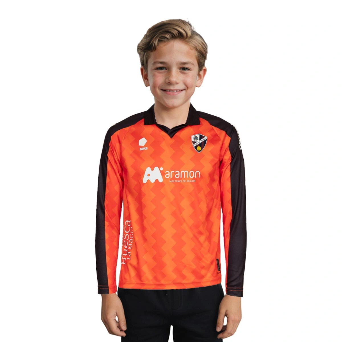 Camisola Soka Sociedad Deportiva Huesca Terceiro Equipamento Guarda-redes 2025-2026 Criança