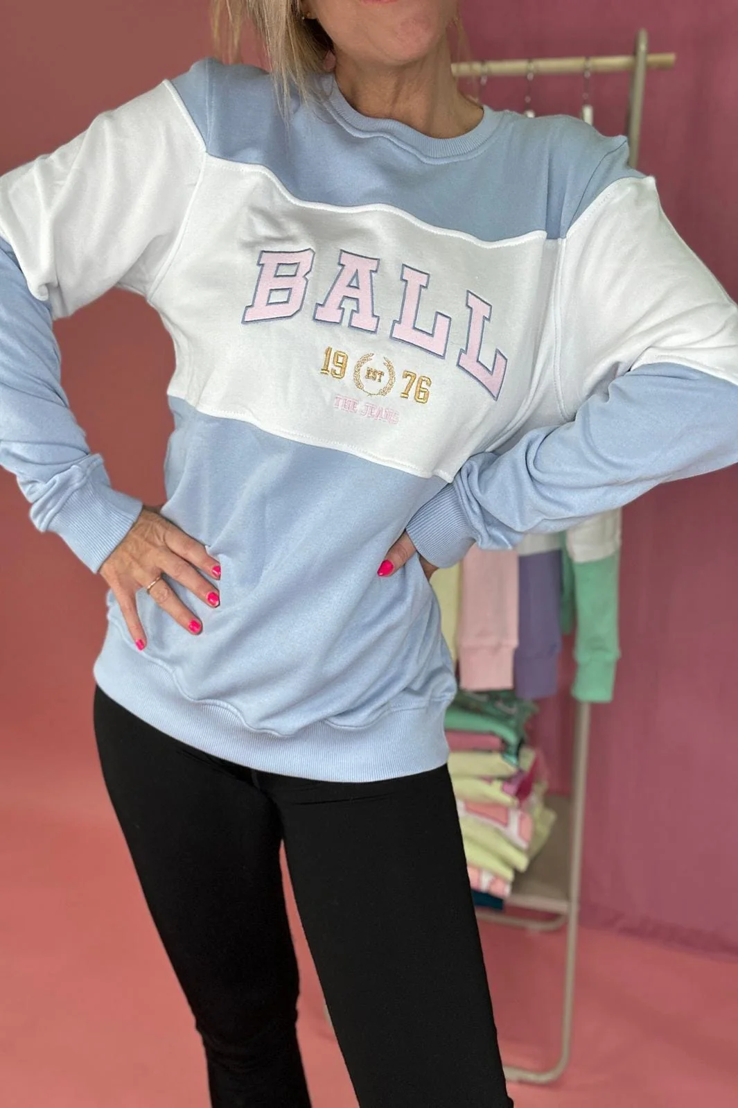 Ball J. Montana Sweatshirt 124202 creamy blue
