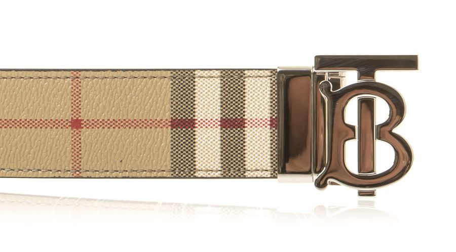 Burberry Plaque Check Belt 35mm