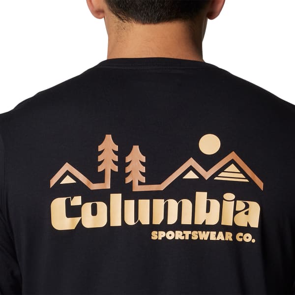 T-shirt COLUMBIA CSC SEASONAL LOGO LONG SLEEVE TEE BLACK/PEAKED BADGE
