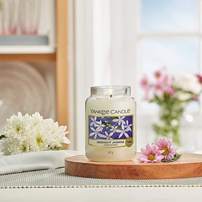 Yankee Candle Duftkerze Duftwachsglas groß Midnight Jasmine