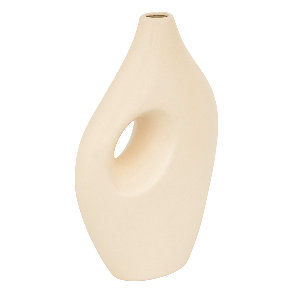 Vase NOLA céramique beige H30cm