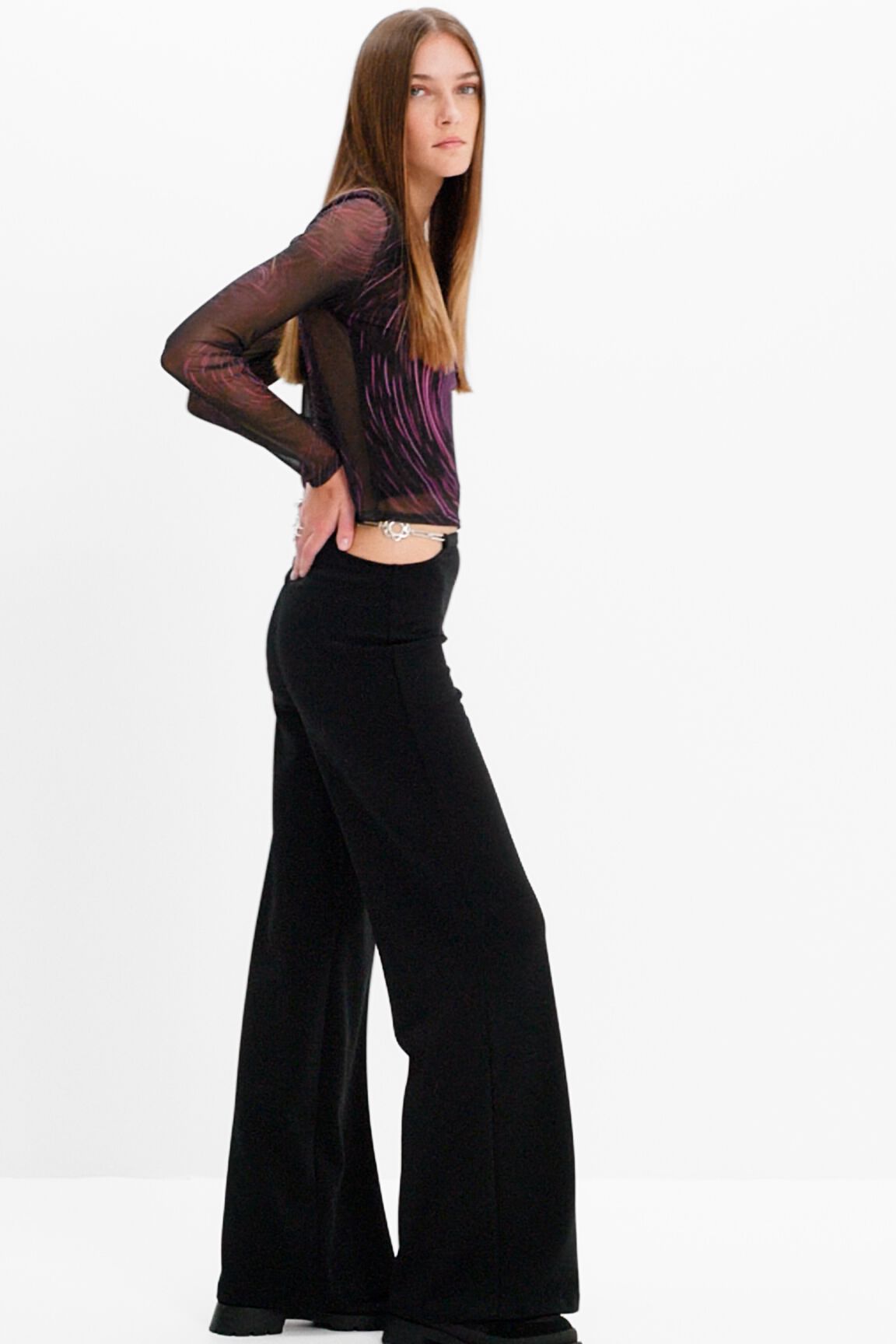 Pantalon découpe chaîne