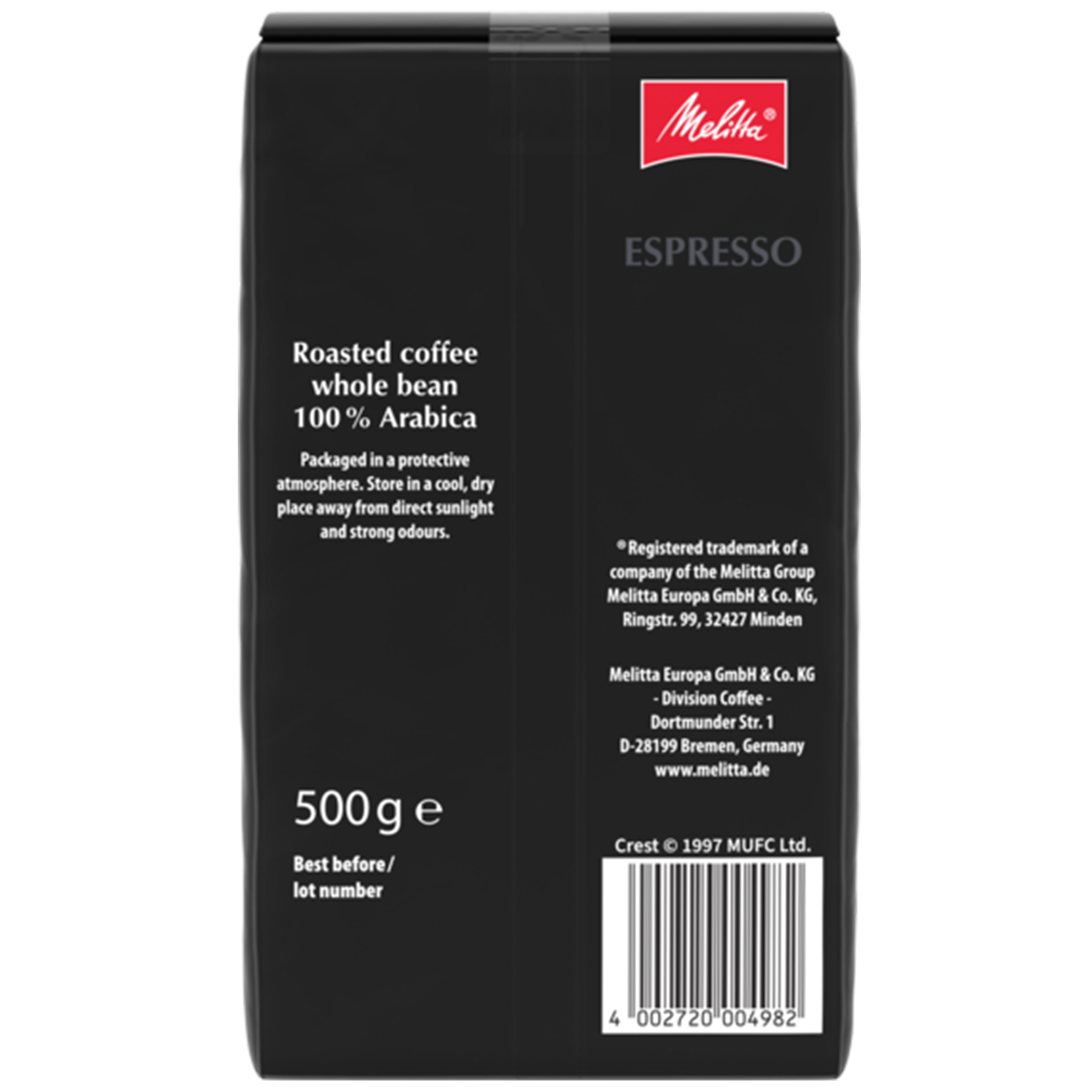 Melitta® Manchester United Espresso|Kaffeebohnen 500g