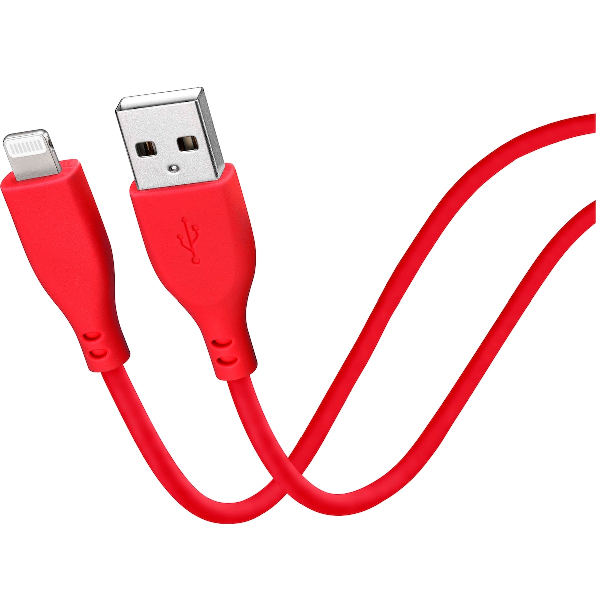 Goji USB-A til Lightning kabel 1,8m (rød)