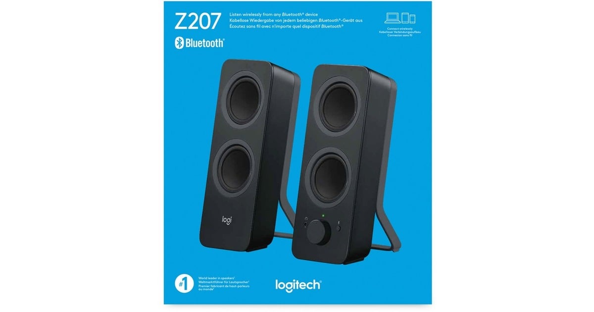 LogitechZ207 pc-luidspreker  (Zwart)