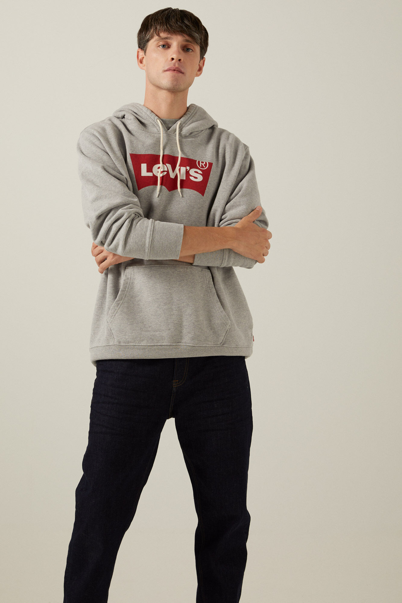 Moletom Levi's® Batwing - Cinza Claro