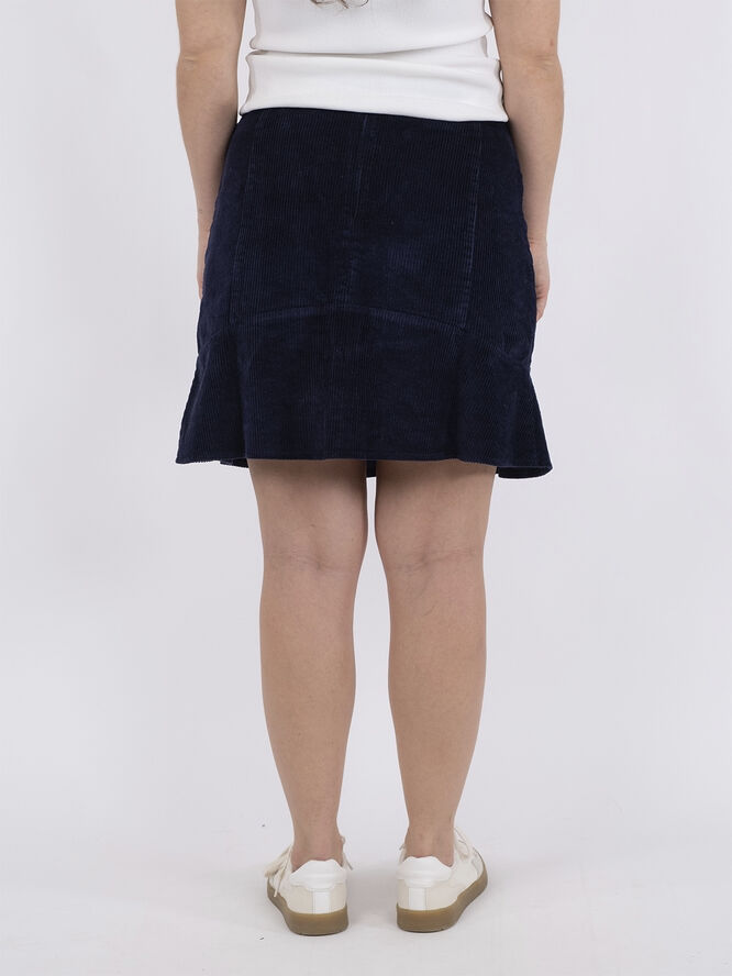 Neo Noir Loui Corduroy Skirt Blå