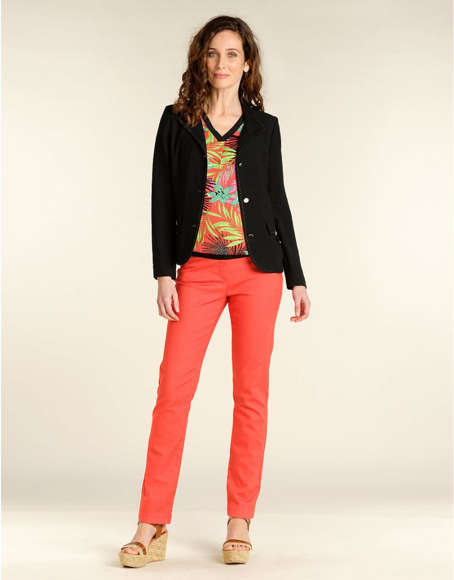 Pantalon rouge slim