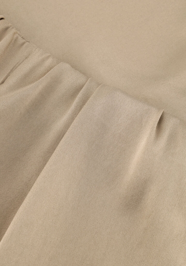 bruine drykorn wijde broek tweezer