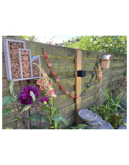 Trixie Bijenhotel 3-Delig - Nestkast - 30x12x35 cm Grijs