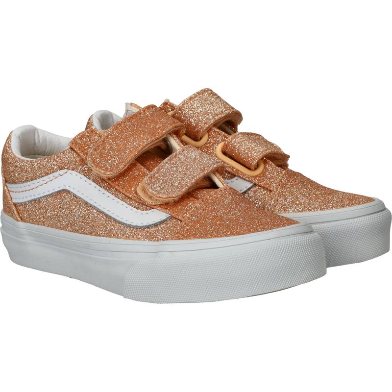 Vans Old Skool V Glitter Sneakers Roze Meisjes