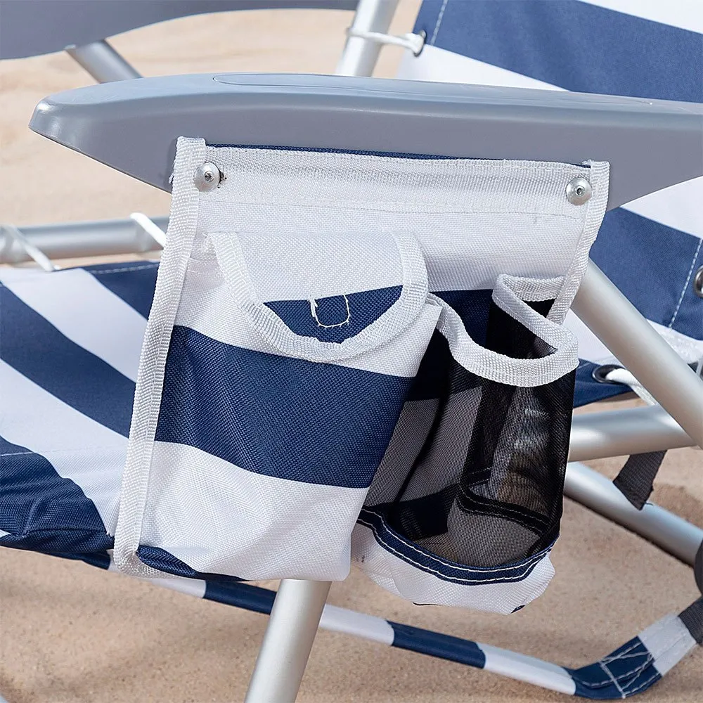 Aktive Niedriges Falten 4 Strahlen mit Kissen- und Taschenpositionen strandstuhl