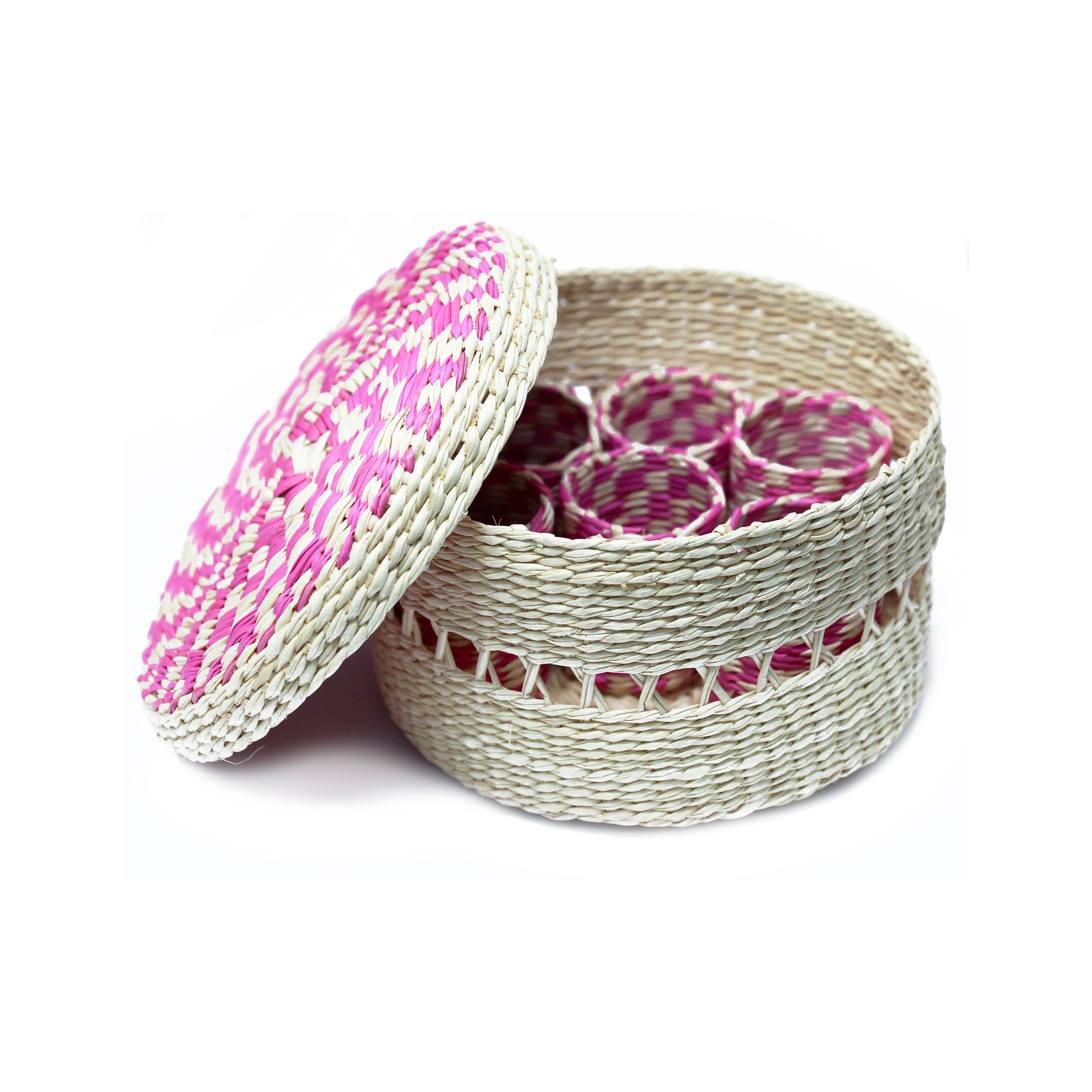 Rond de serviette en boîte (lot de 6 ronds de serviette)