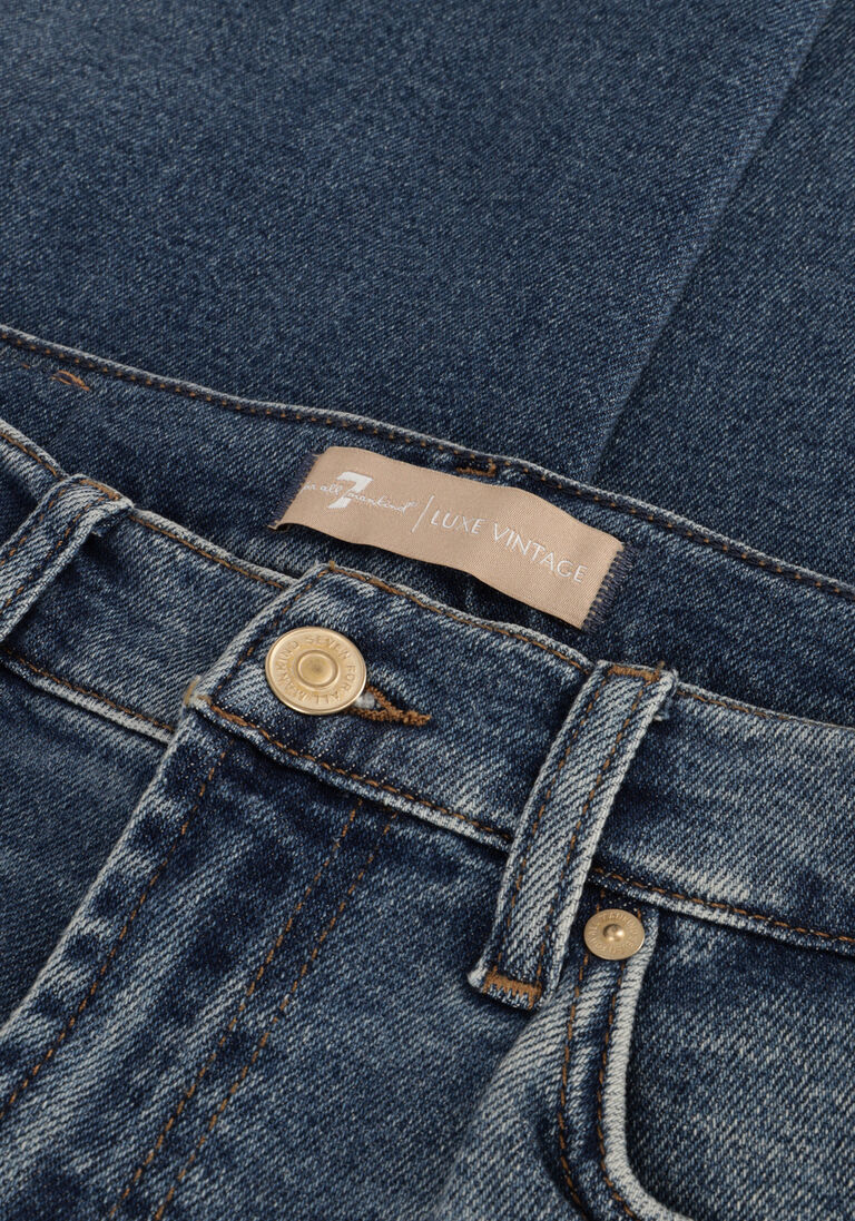 blauwe 7 for all mankind straight leg jeans roxanne
