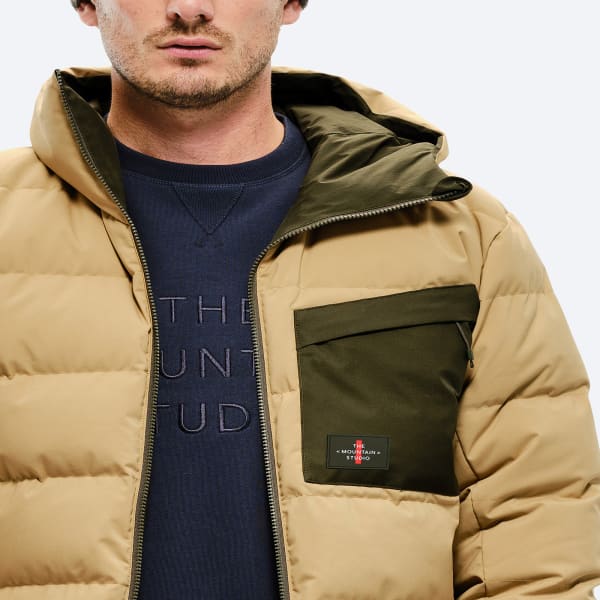 Doudoune ski THE MOUNTAIN STUDIO THE GORE-TEX WINDSTOPPER REVERSIBLE DOWN HOOD JKT FOREST GREEN/SAND