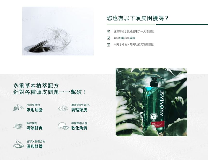 AROMASE - Haarverdikkende Rozen Essentiële Shampoo