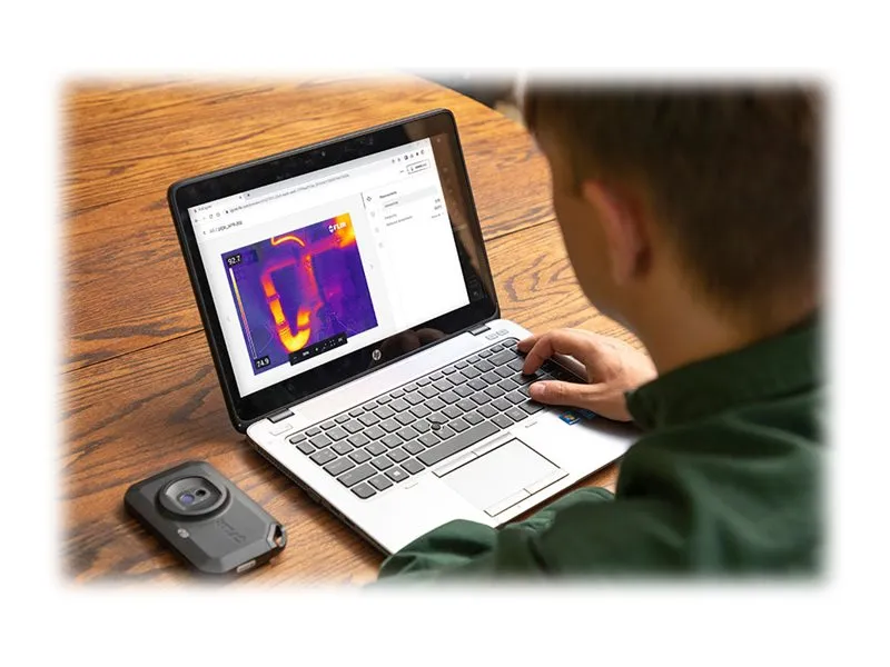 FLIR C3-X - Termisk og visuelt lyskamerakombo - kompakt - 0.012 MP - Wi-Fi - sort